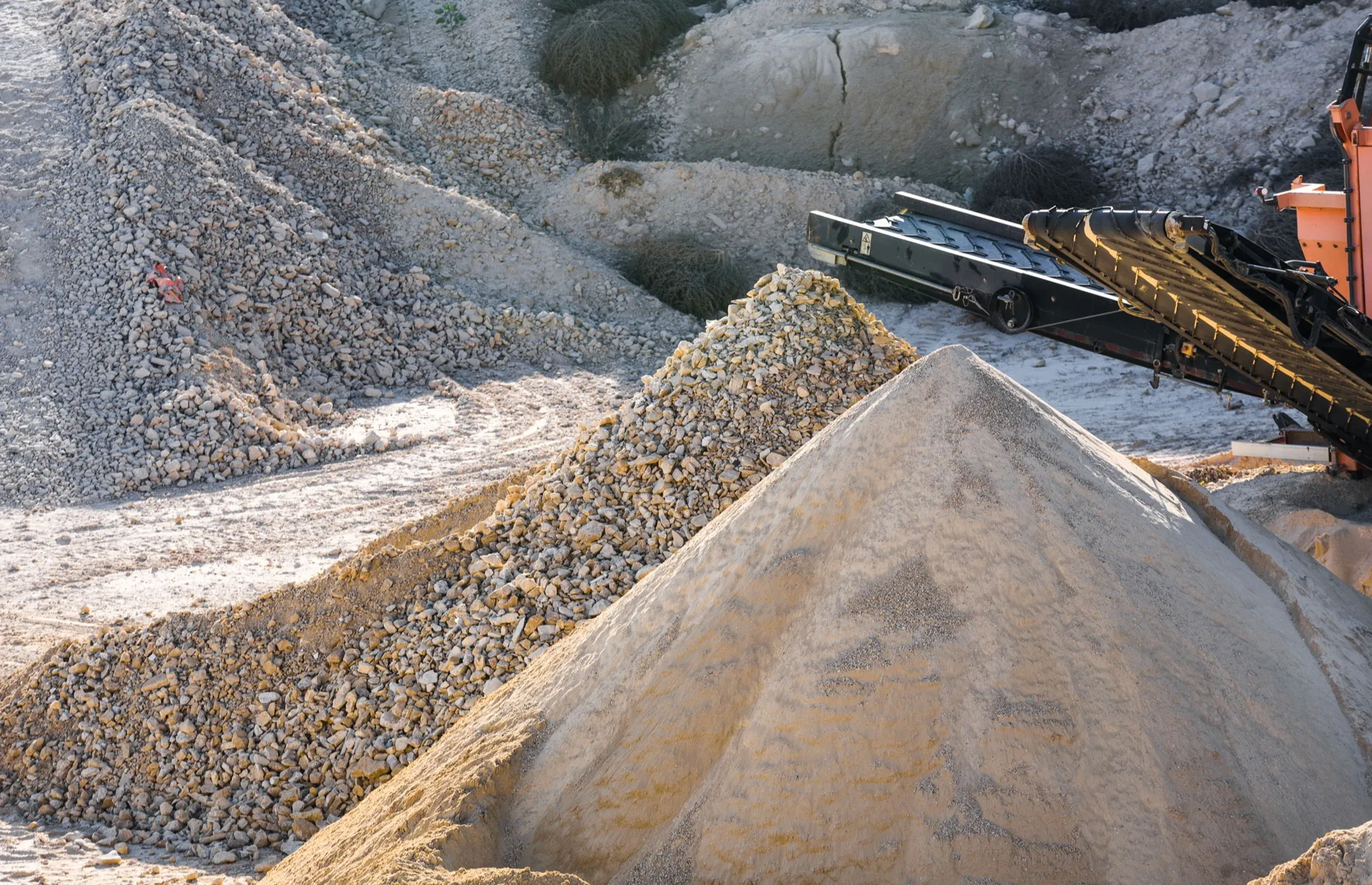 quarry rock pile